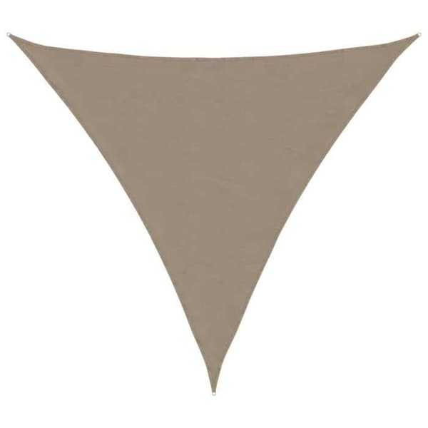 Maison Exclusive - Triangulär parasollduk i oxfordtyg 4x4x4 m taupe Mol