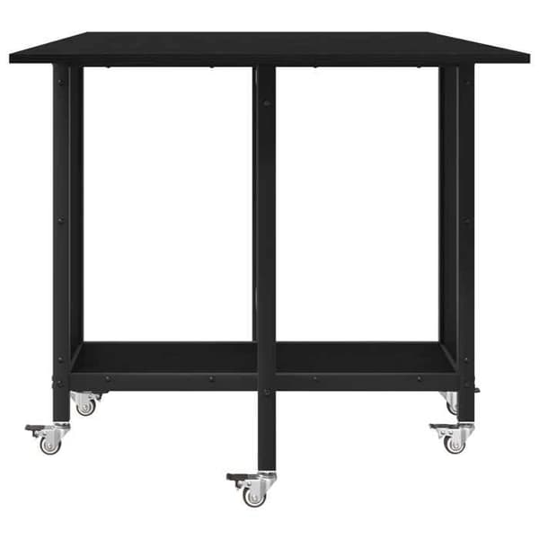 Maison Exclusive - Fällbord med hjul 130 x 80 x 76,5 cm