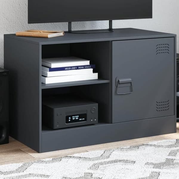 Maison Exclusive - TV-möbel antracit 67x39x44 cm stål