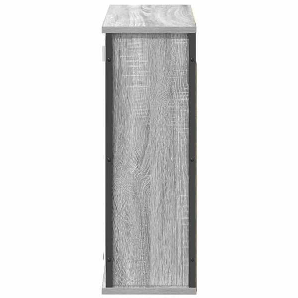 Maison Exclusive - Väggmonterad badrumsspegelskåp sonoma grå 60x21x60 cm