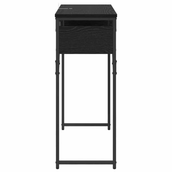 Maison Exclusive - Consolebord Sort egetræ Ingeniørtræ 75x30x75cm svart ek