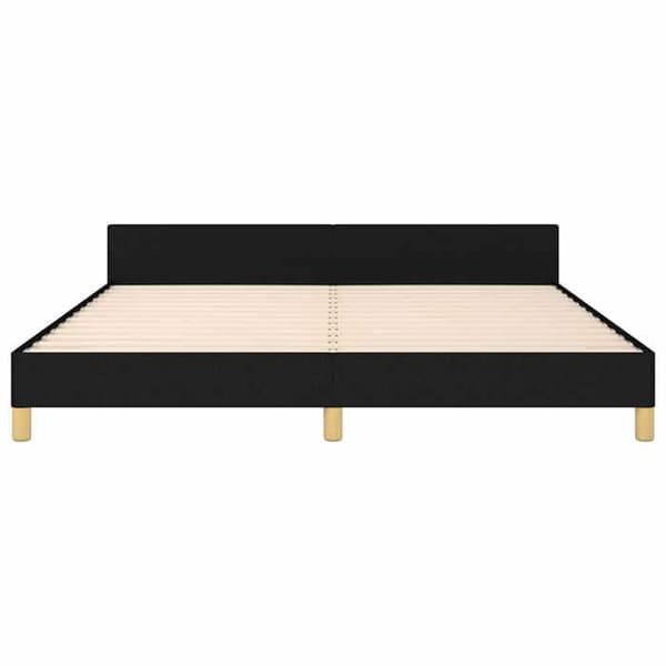 Maison Exclusive - Sengestel uden madras sort 180x200 cm stof