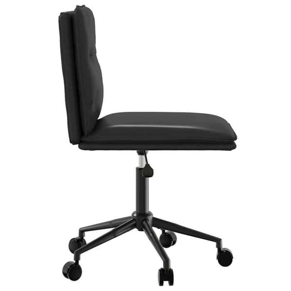 Maison Exclusive - Matstolar set om 2 svart konstläder Svart