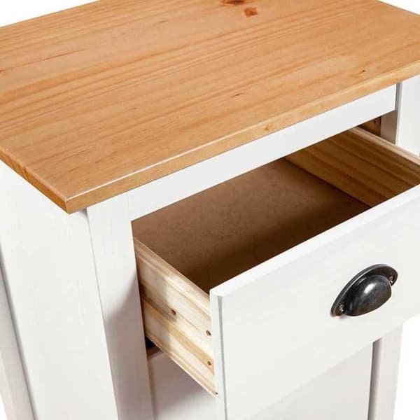 Maison Exclusive - Buffet Hill Blanc 46x35x80 cm Massivt furu Vit