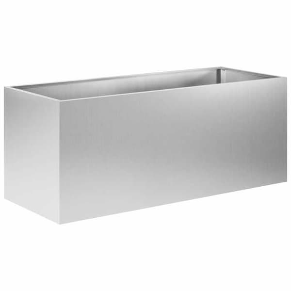 Maison Exclusive - Trädgårdskrukor 2 st Silver 80 x 40 x 40 cm