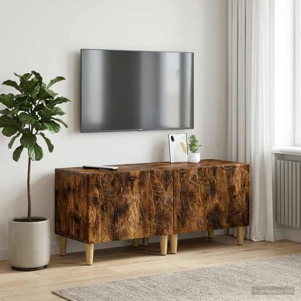 Maison Exclusive - TV-møbel Røget eg Ingeniørtræ