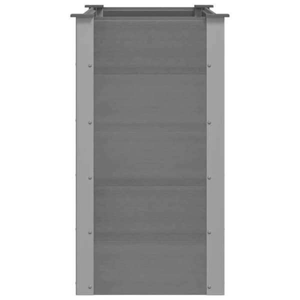 Maison Exclusive - Nostettu puutarhavuode WPC 100x50x91 cm Harmaa