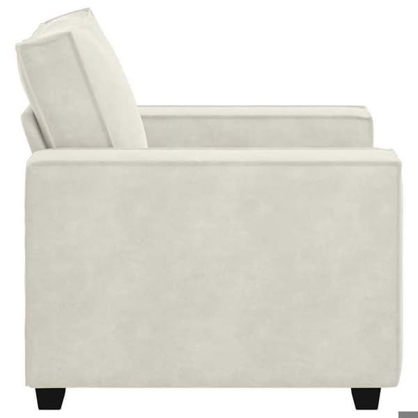 Maison Exclusive - Fåtölj/soffa crème 100x78x84 cm sammet