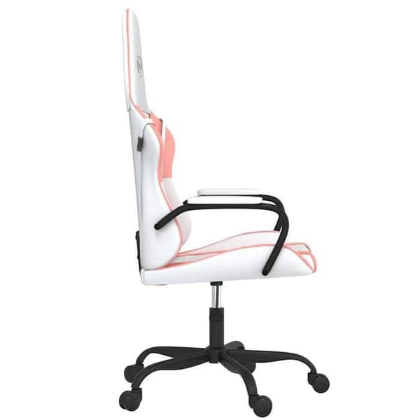Maison Exclusive - Spelstol Vit och rosa Konstläder