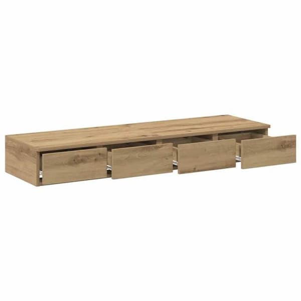 Maison Exclusive - Håndlavede egetræssengekasser 120 x 36,5 x 16,5 cm Ek