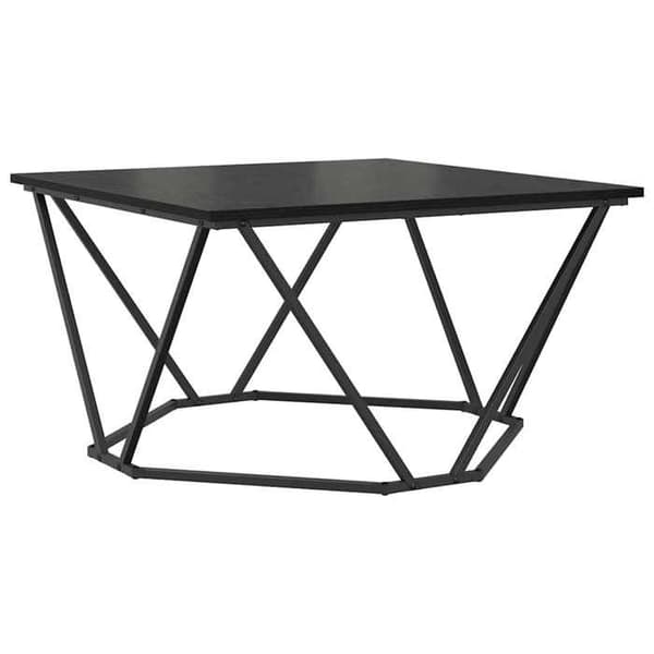Maison Exclusive - Svart ek soffbord 80 x 80 x 45 cm