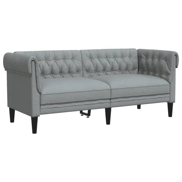 Maison Exclusive - 3-delad soffa i ljusgrått tyg Ljusgrått
