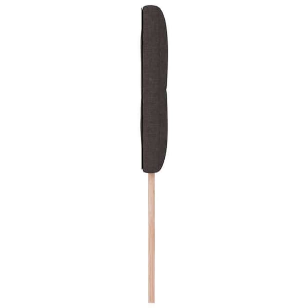 Maison Exclusive - LED-hovedgærde med mørkebrun LED-stribe 100 cm stof