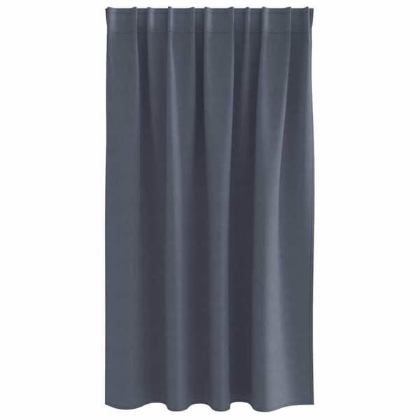 Mørklægningsgardin - EKSKLUSIV HUS - 140 x 140 cm - Antracit - Sæt af 2 - Polyester antracit