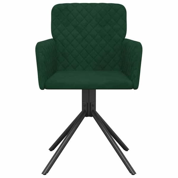 Maison Exclusive - Snurrande matstolar set om 2 Mörkgrön Sammet