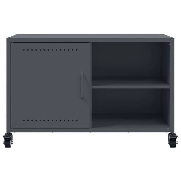 Maison Exclusive - TV-möbel antracit 68x39x43,5 cm stål