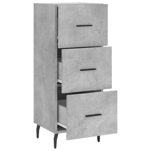 Maison Exclusive - Buffé Grå betong 34,5x34x90 cm Ingenjörsträ