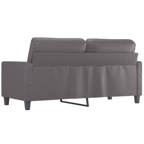 Maison Exclusive - 2-paikkainen harmaa sohva 140 cm keinonahkaa Grå