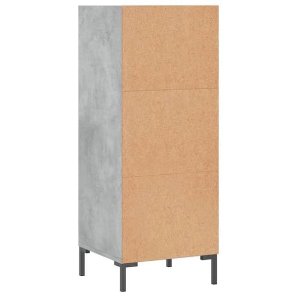 Maison Exclusive - Buffet grå beton 34,5x32,5x90 cm ingeniørtræ