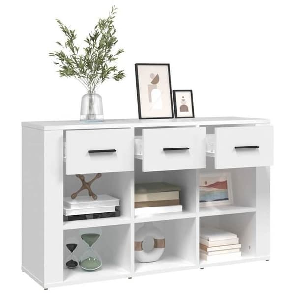 Maison Exclusive - Buffet Hvid 100x30x59,5 cm Ingeniørtræ