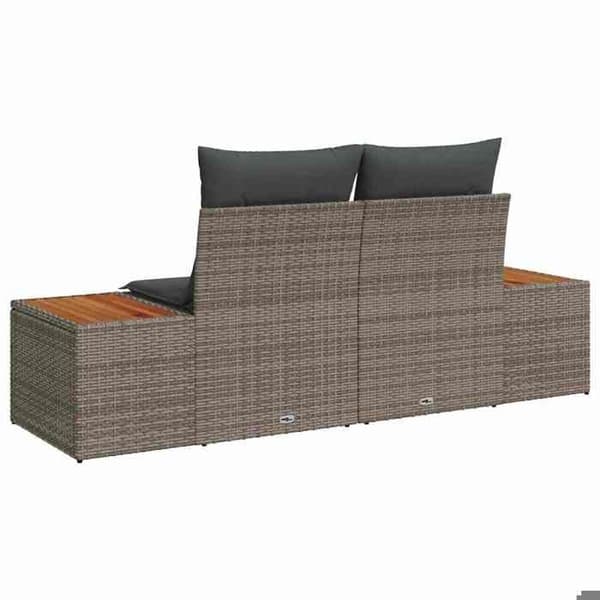 Maison Exclusive - Grå havemøbelsofa 184 x 62 x 85cm polyrotin
