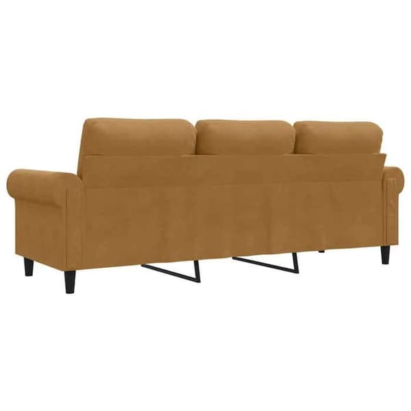 Maison Exclusive - 3-sitssoffa Brun 180 cm Sammet