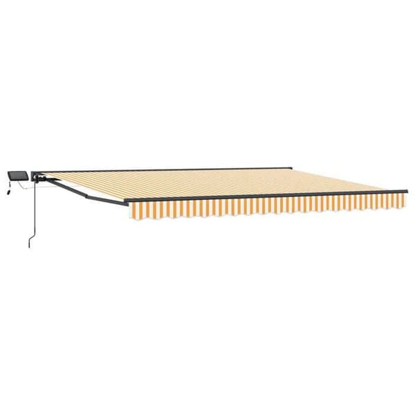 Maison Exclusive - Manuell rullgardinsram med LED-lampor
