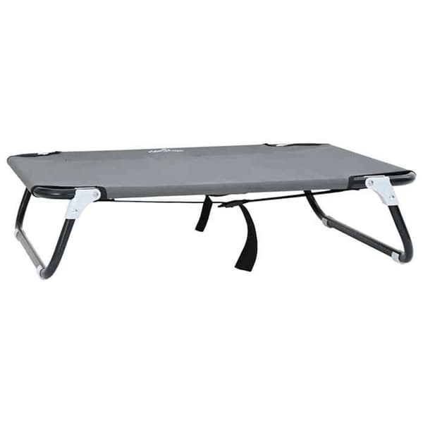 Maison Exclusive - Hundsäng 80 x 55 x 18 cm Ljusgrå Stål