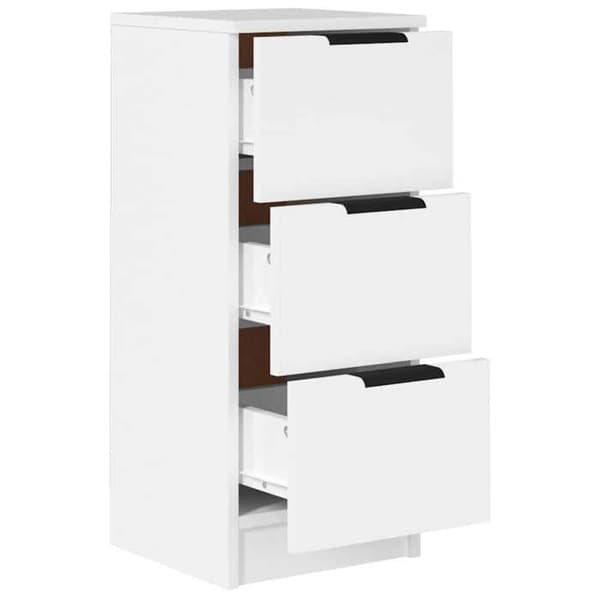Maison Exclusive - Bufféer 2 st vit 30x30x70 cm ingenjörsträ