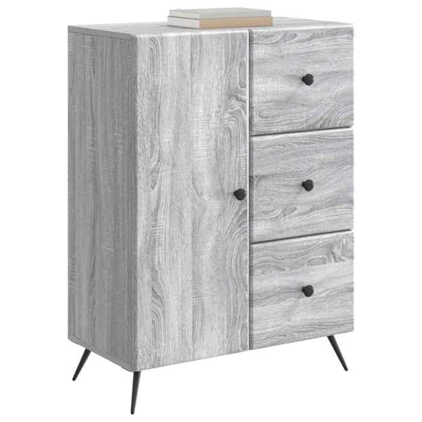 Maison Exclusive - Buffet Sonoma grå 66 x 34,5 x 90 cm Ingeniørtræ
