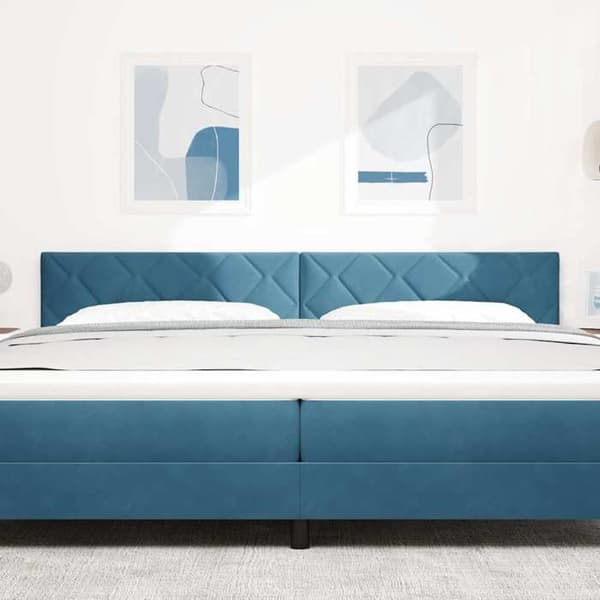 Maison Exclusive - Hovedgærde Mørkeblå 200 cm Velour