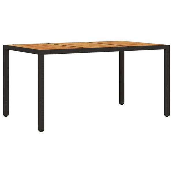 Maison Exclusive - 5 pc have spisebordssæt i sort polyrotin