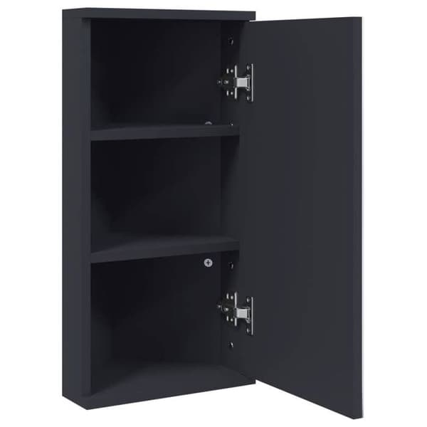 Maison Exclusive - Kulmapeili kylpykaappi harmaa 30x24x60 cm