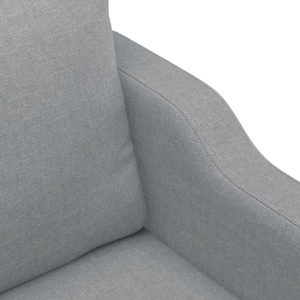 Maison Exclusive - Vaaleanharmaa 2-paikkainen sohva 120 cm Kangas