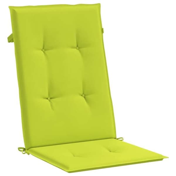 Maison Exclusive - Hög ryggstolskuddar för trädgård, 4-pack, klargrön