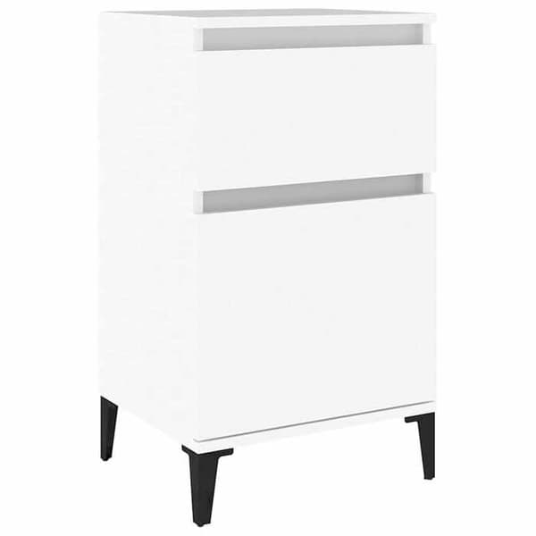 Maison Exclusive - Hvid natbord 40x35x70 cm Vit