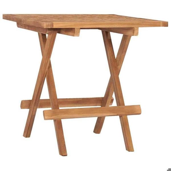 Havemøbel sæt - Maison Exclusive - Sammenklappelig - Massiv teak - 2 pladser med grå puder Grå (kudde)