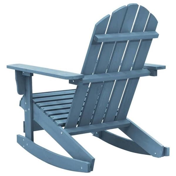 Maison Exclusive - Adirondack gungstol i massiv granträ blå Blå