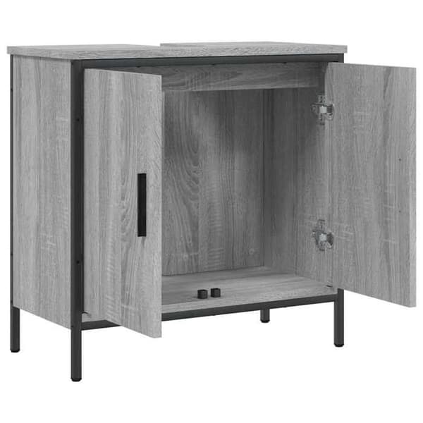 Maison Exclusive - Badeværelsesskab med vask sonoma grå 60x30x60 cm