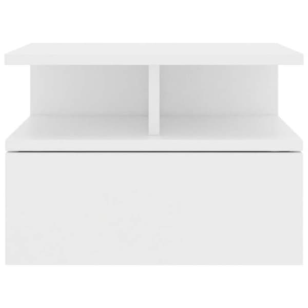 Maison Exclusive - 800406 Flydende natborde 2 stk Hvid Ingeniørtræ Vit