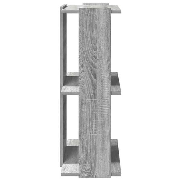 Bibliotek - EKSKLUSIV HUS - 3 niveauer - Sonoma grå - 60x30x80 cm - Ingeniørtræ Sonoma grå