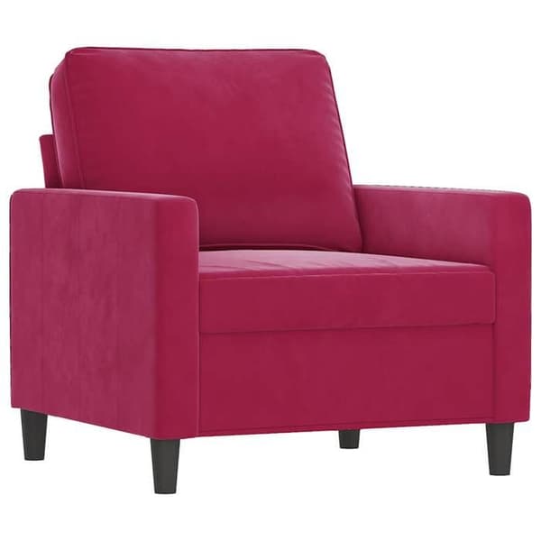 Maison Exclusive - Fåtölj Röd vinröd 60 cm Sammet