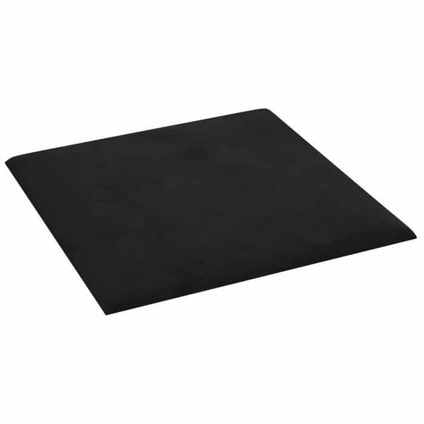 Væghovedgærde - EKSKLUSIV HUS - Rektangulær - Sort - Velour - Ingeniørtræbund Svart