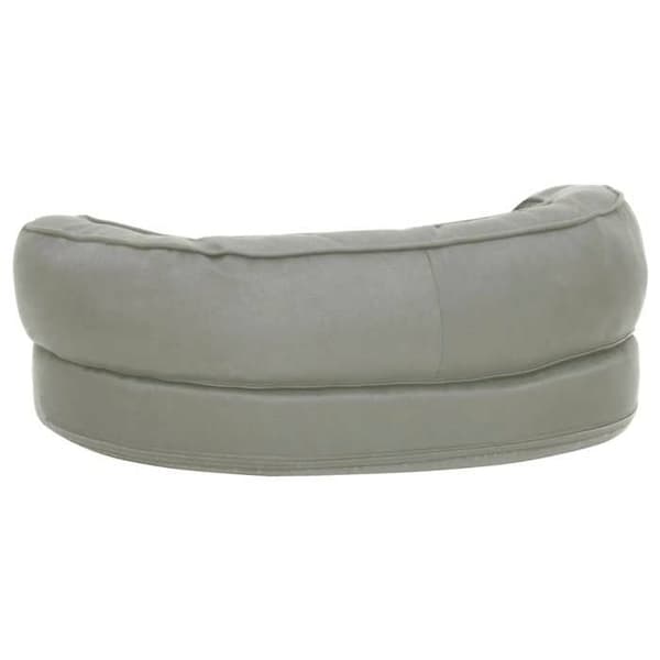 Maison Exclusive - Ergonominen koiranpatja 60x42 cm Pellavakuvio Harmaa Grå