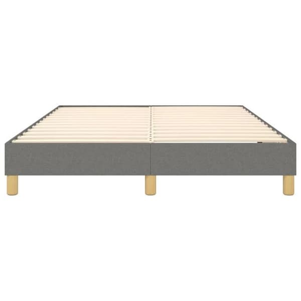 Maison Exclusive - Tummanharmaa jousipatja 140x190 cm kangas mörkgrå