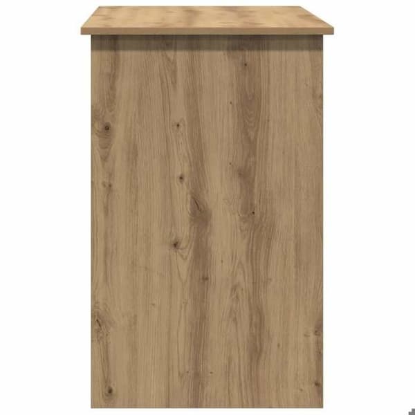 Maison Exclusive - Håndlavet egetræskontor 100x50x76 cm ingeniørtræ