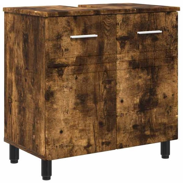 Maison Exclusive - Badeværelsesvaskeskab Røget eg 60 x 35 x 60 cm