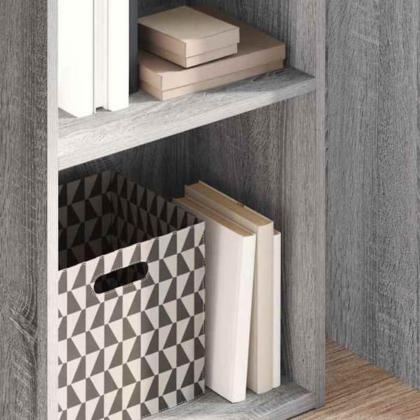 Maison Exclusive - Sonoma grå bibliotek 40x30x152 cm ingeniørtræ