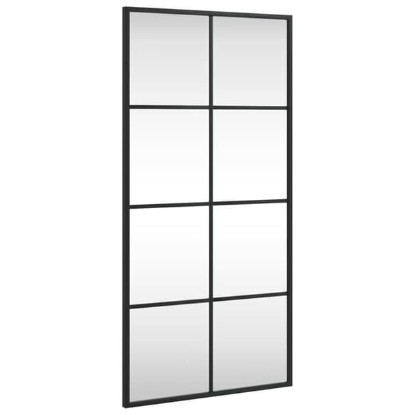 Maison Exclusive - Svart väggspegel 40x80 cm rektangulär järn