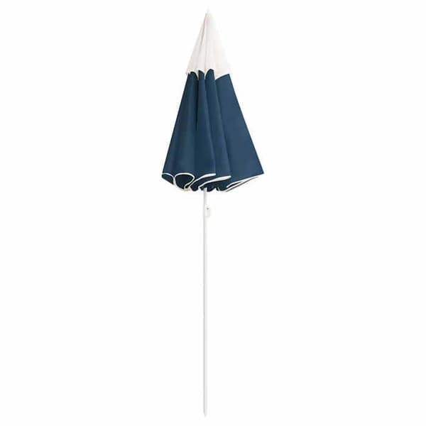 Maison Exclusive - Trädgårdsparasol med blå stång 180 cm